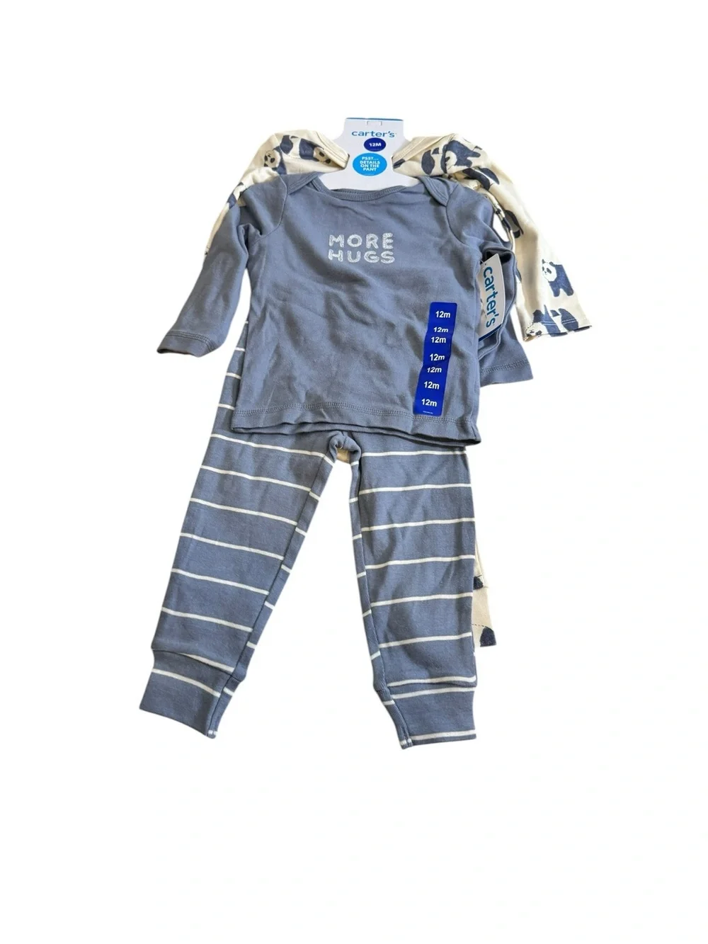 Carter's Baby 4pc Long Sleeve Bodysuit Set - 12M